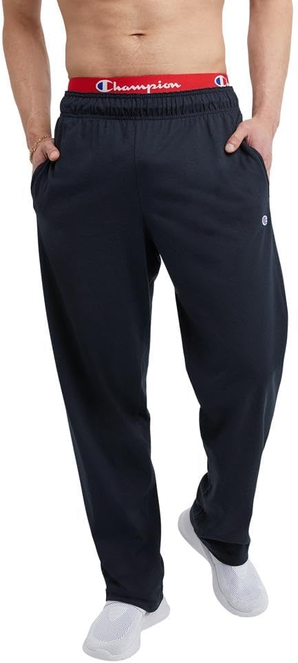 Champion Pantalón Deportivo Ligero con Parte Inferior Abierta – Cómoda,Clásico Hombre