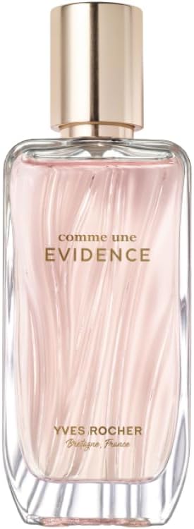 Yves Rocher Perfume COMME UNE EVIDENCE – Eau de Parfum para Mujeres – Rosa Damascena y Bergamota – Fragancia Floral Verde y Notas de Chipre – Regalos elegantes para mujeres – 50ml