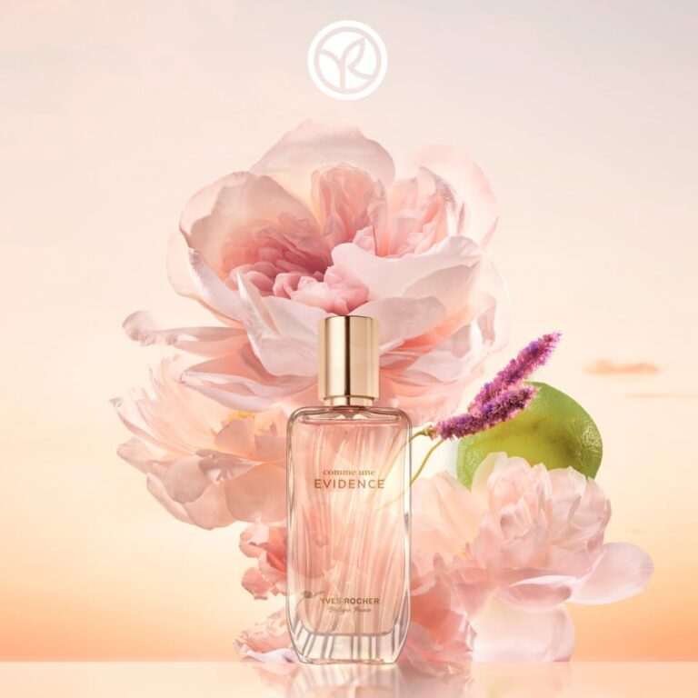 Yves Rocher Perfume COMME UNE EVIDENCE – Eau de Parfum para Mujeres – Rosa Damascena y Bergamota – Fragancia Floral Verde y Notas de Chipre – Regalos elegantes para mujeres – 50ml