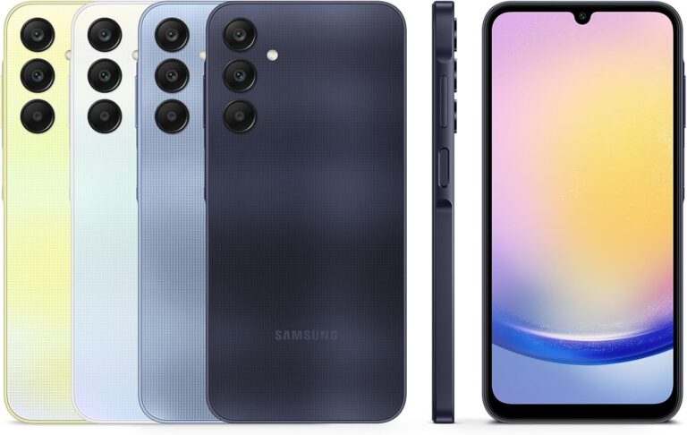 Samsung Galaxy A25 5G 256 GB con Funda – Móvil Android, Smartphone Libre, Carga Rápida, Cámara 50 MP, Azul (Versión Española)