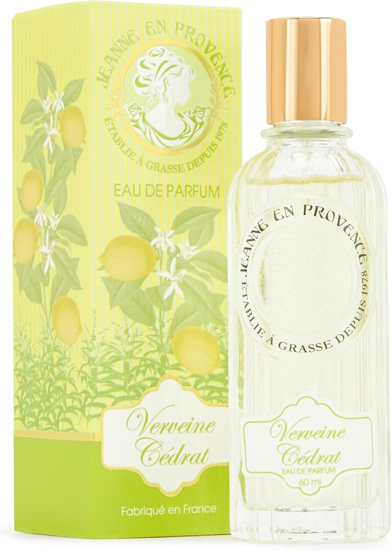 JEANNE EN PROVENCE – Perfume para mujer Verveine Cédrat – Eau de parfum – Botella de spray 60 ml – Fabricado en Francia en Grasse