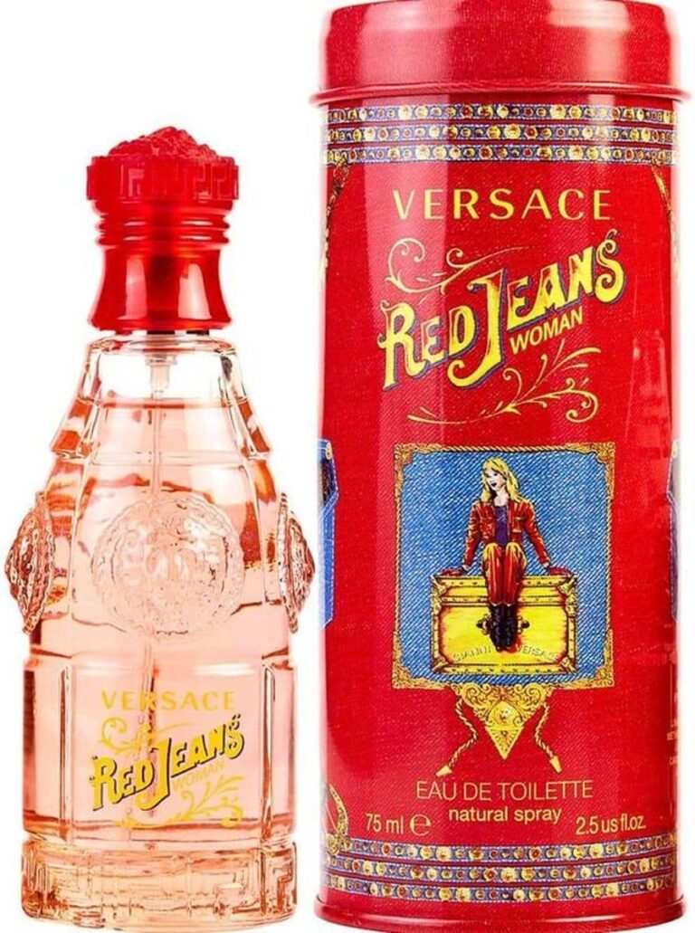 Versace Red Jeans – Perfume para mujer, EDT, 75 ml